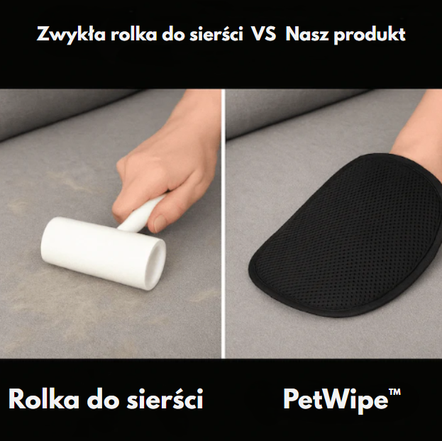 PetWipe™ Rękawica do usuwania sierści